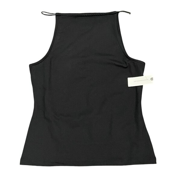 Anthropologie Maeve Black Square Neck Top NWT - Picture 2 of 4